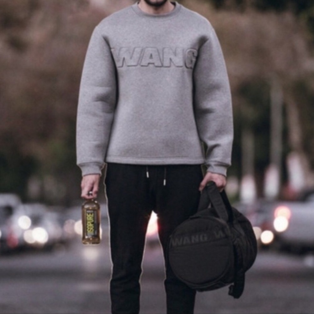 Alexander WANG H&M Logo Sweatshirt Size Large Men’s Oversized Hm - Picture 4 of 6